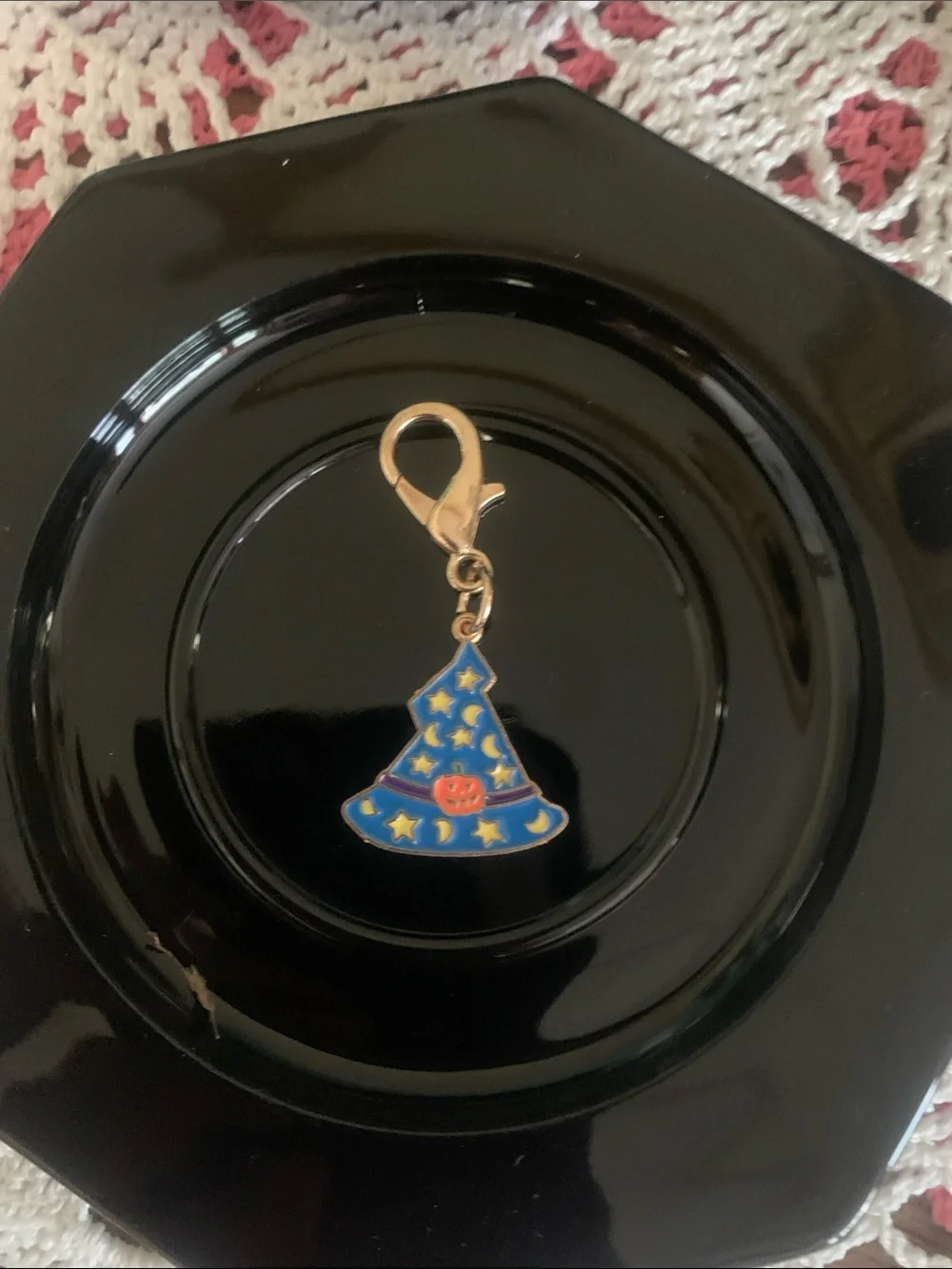 Halloween witch hat charm for spooky season